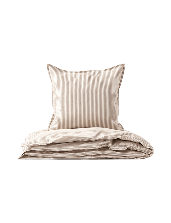 SENGETØJ - BROWN BEACH STRIPE