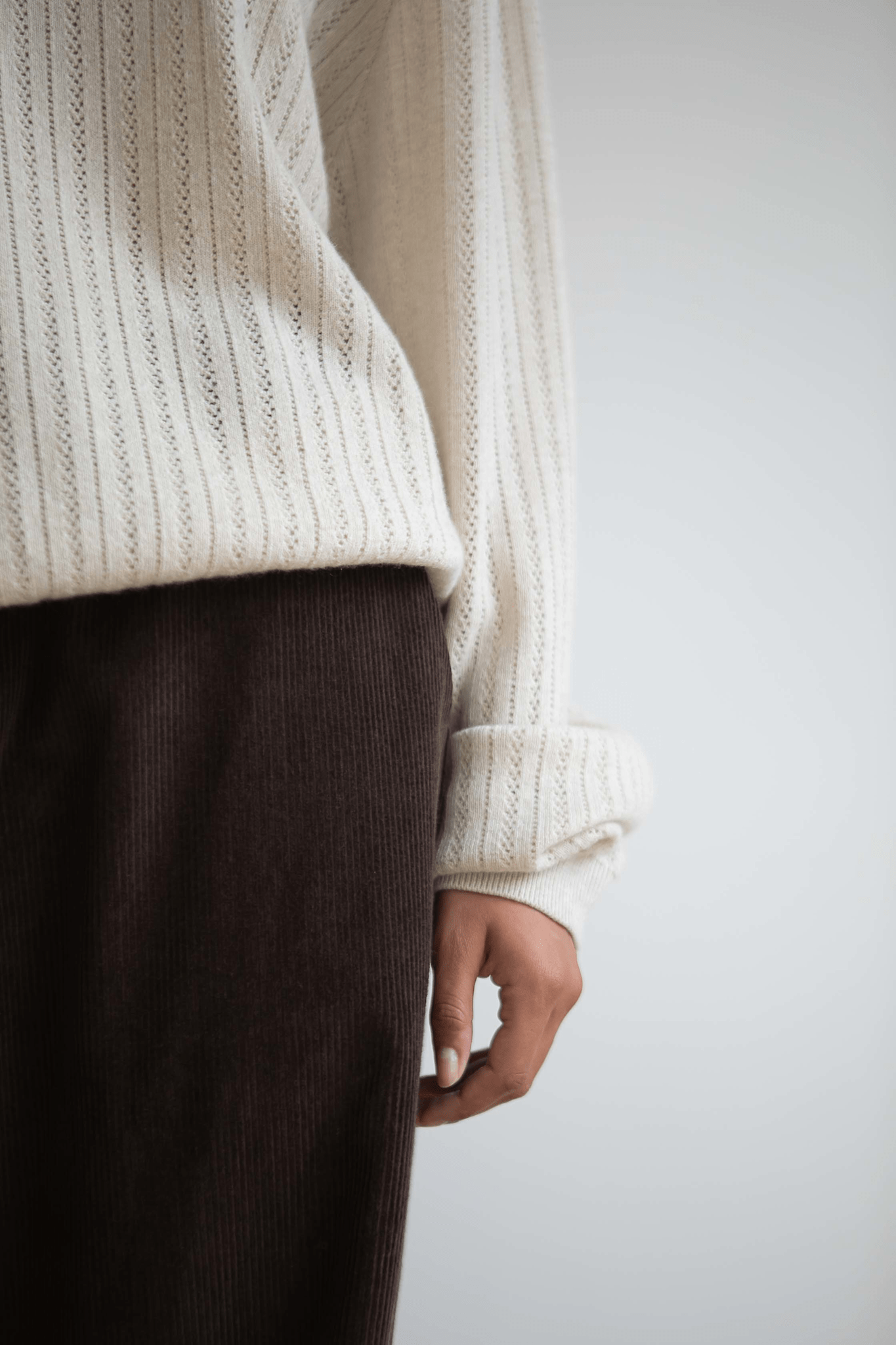 BELLA CORDUROY PANTS - DARK BROWN