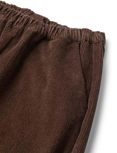 BELLA CORDUROY PANTS - DARK BROWN