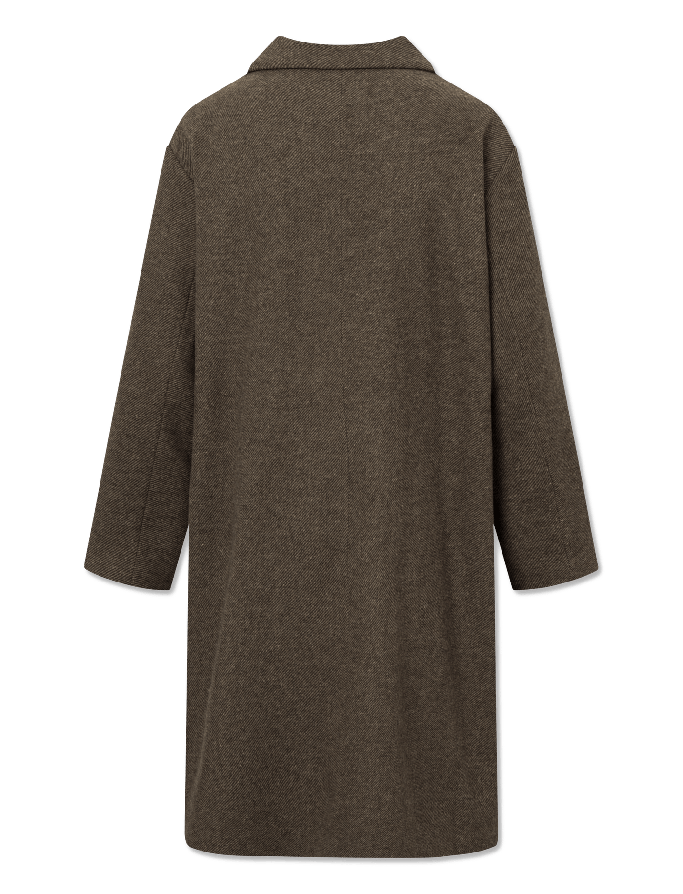 Carmina Coat - BROWN HERRINGBONE