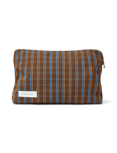 CELIA TOILETRY BAG - CHESTNUT