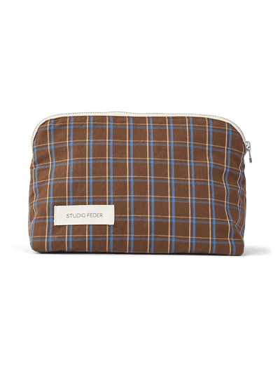 CELIA MINI TOILETRY BAG - CHESTNUT