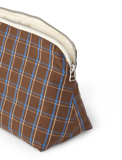 CELIA MINI TOILETRY BAG - CHESTNUT
