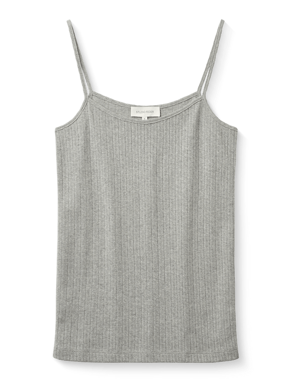 CLARA TOP - GREY MELANGE
