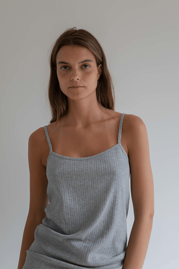 CLARA TOP - GREY MELANGE