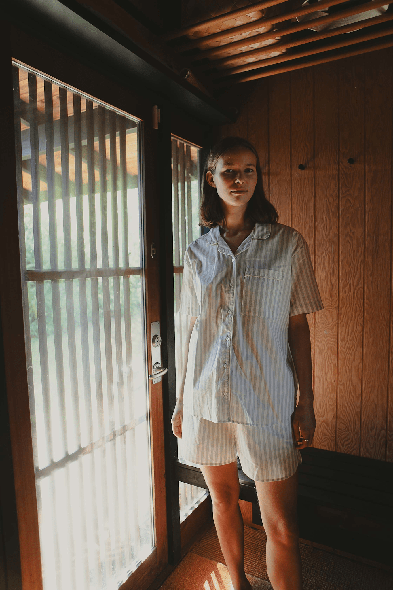 ESTHER PYJAMAS - SOFT MINT STRIPE – Studio Feder