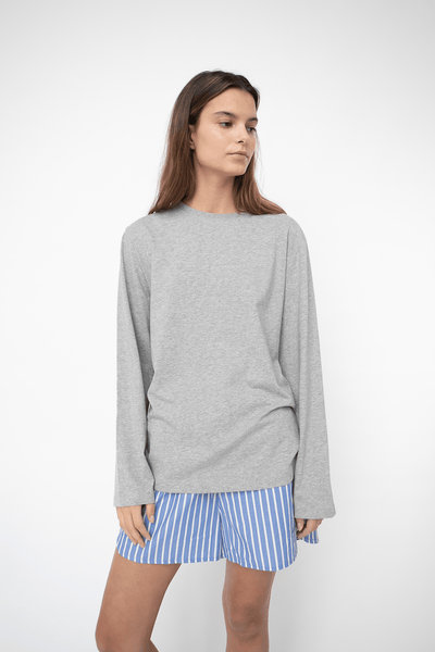 Freya Longsleeve T-shirt - GREY MELANGE