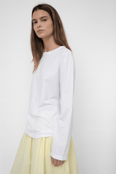 Freya Longsleeve T-shirt - WHITE