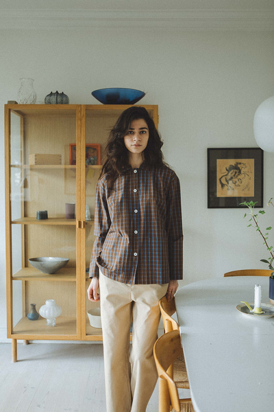 MALOU SKJORTE - CHESTNUT
