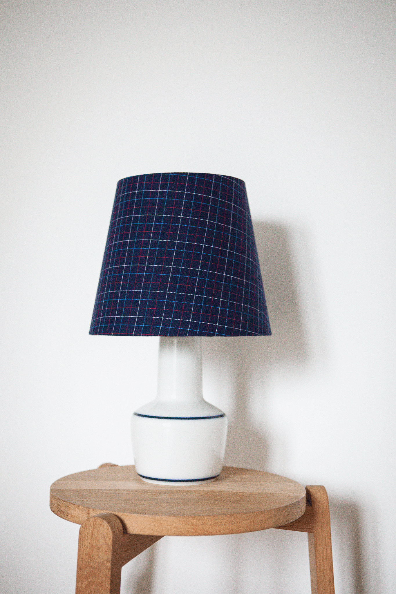 Lamp Shade - Navy Check