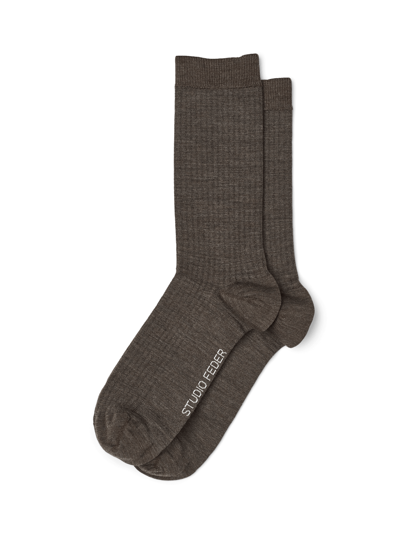 MINNA WOOL SOCK - BROWN MELANGE