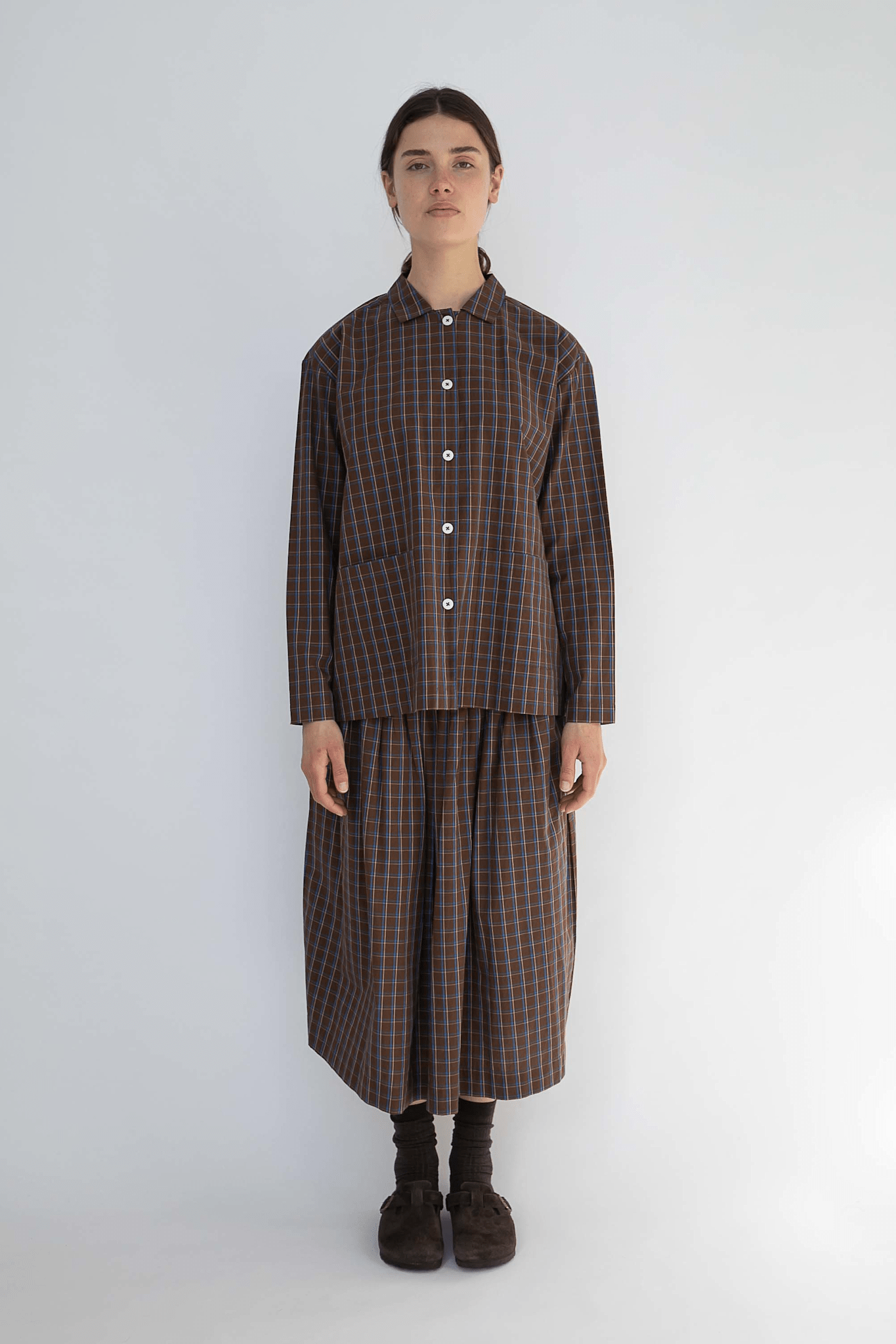 OLGA SKIRT - CHESTNUT