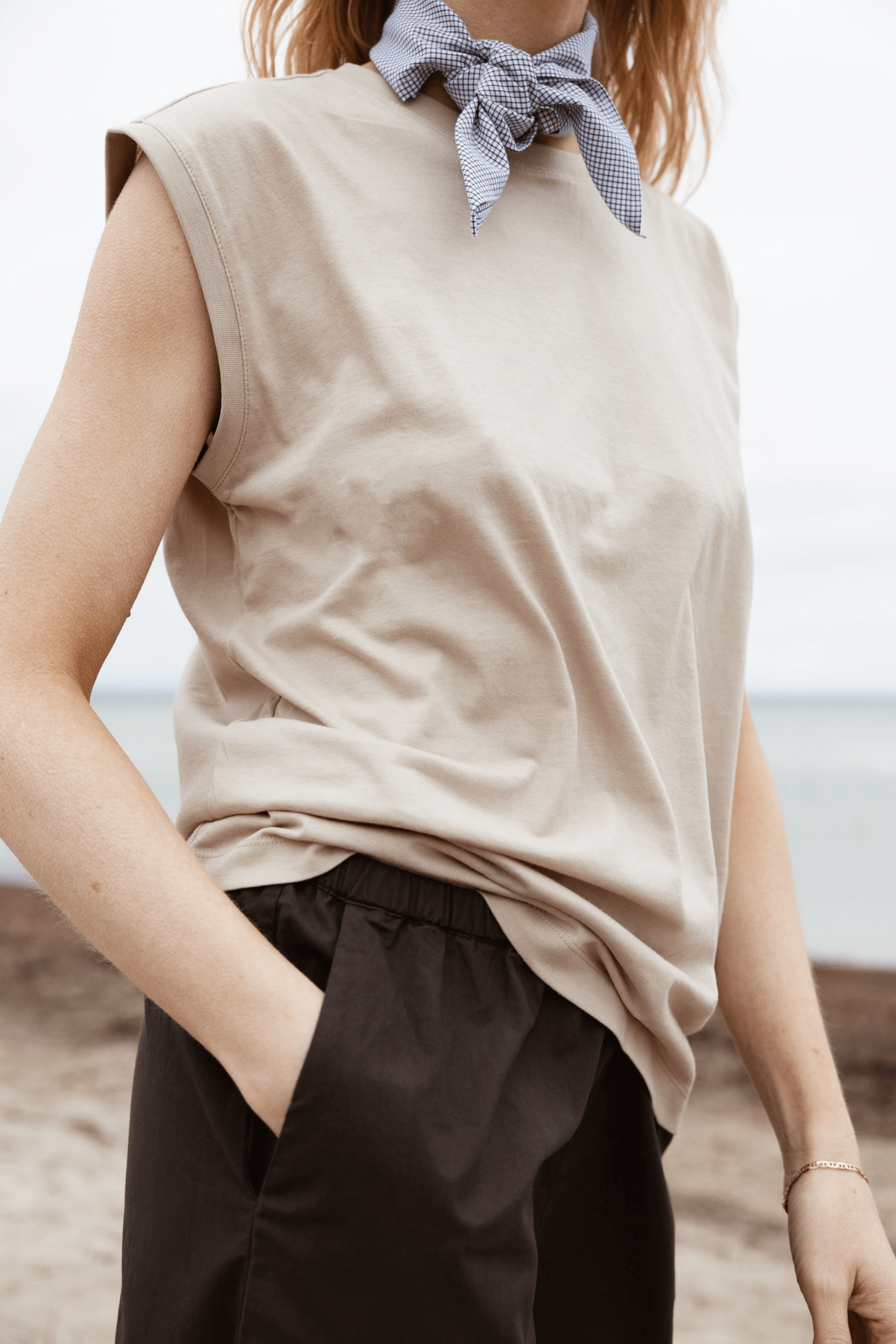 Sloane T-Shirt - BEIGE