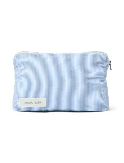 CELIA MINI TOILETRY BAG - MILK STRIPE