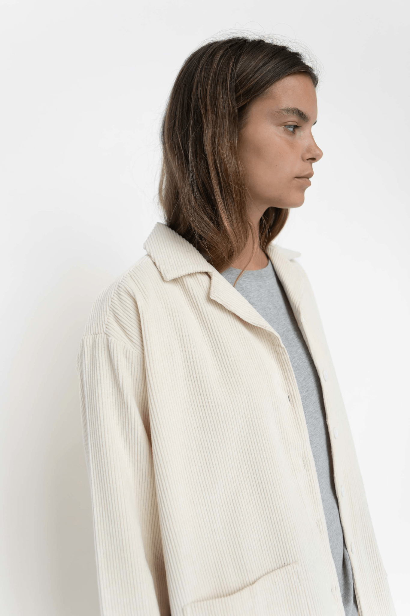 Silja velvet shirt - UNDYED