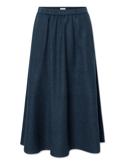 Agnes wool skirt - NAVY