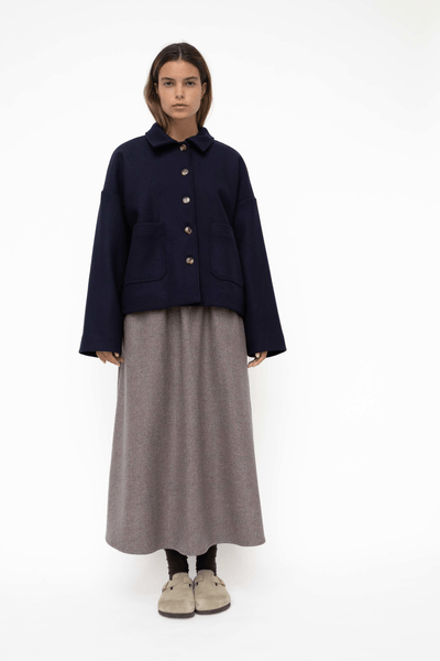 Felina wool jacket - NAVY