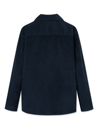 Silja velvet shirt - NAVY