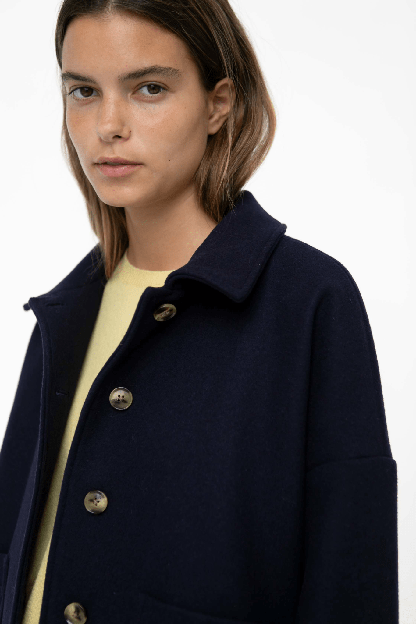 Felina wool jacket - NAVY