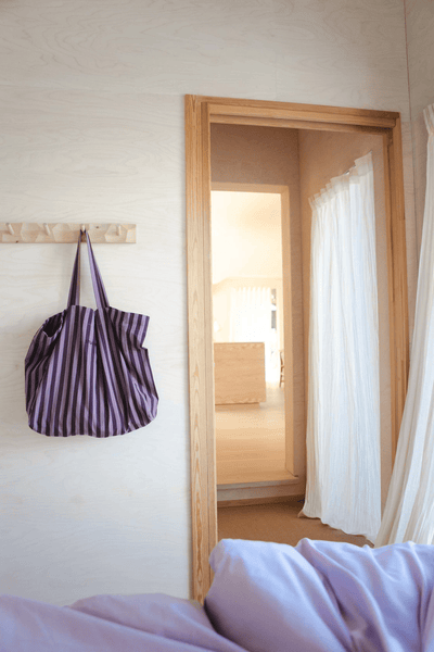 Hanna Tote bag - LAVENDER STRIPE