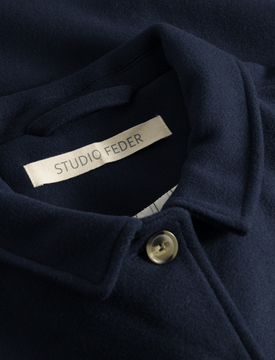 Felix wool coat - NAVY