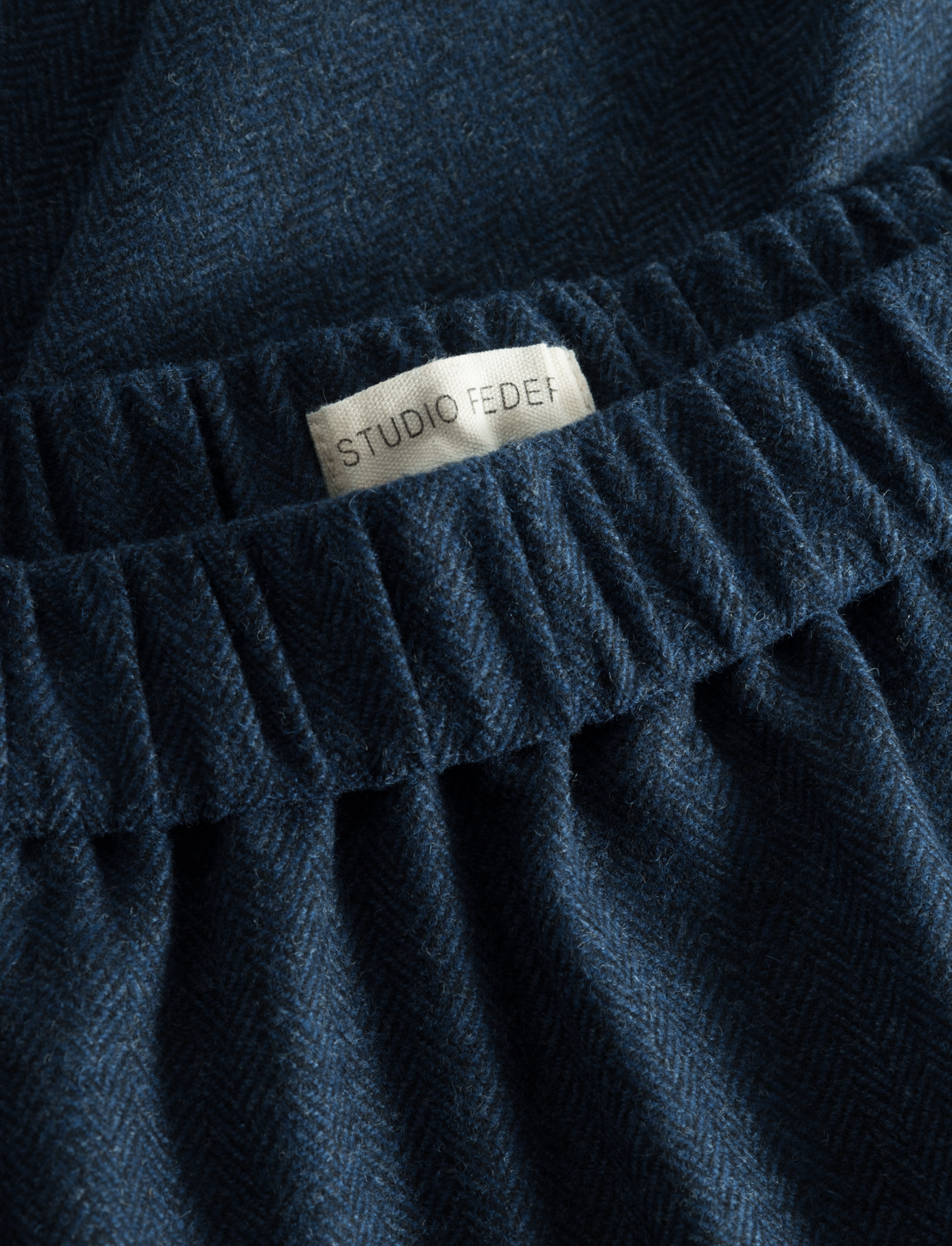 Agnes wool skirt - NAVY