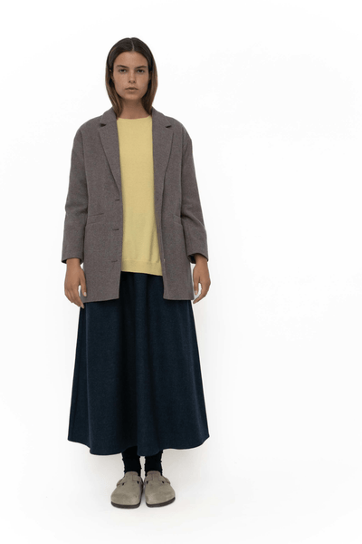 Agnes wool skirt - NAVY