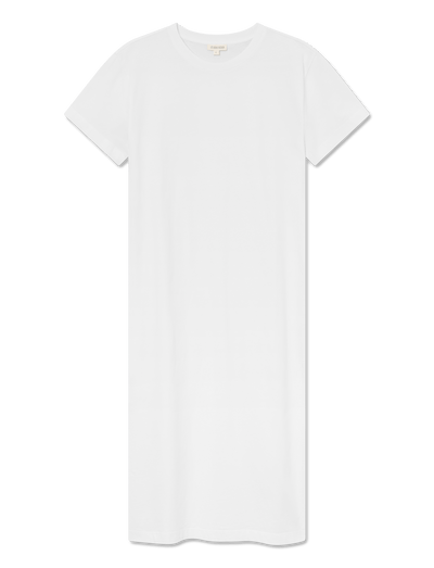 Maya T-shirt Kjole - WHITE