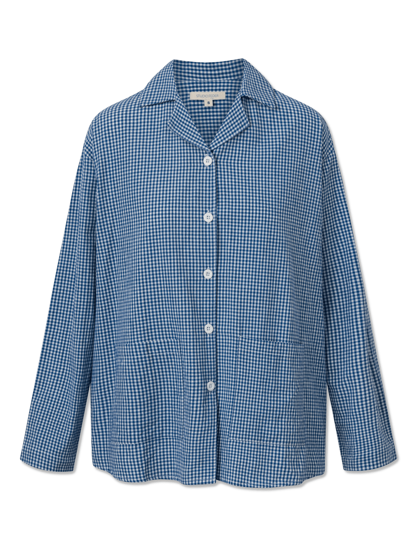 Silja Skjorte - Gingham Mini Blue