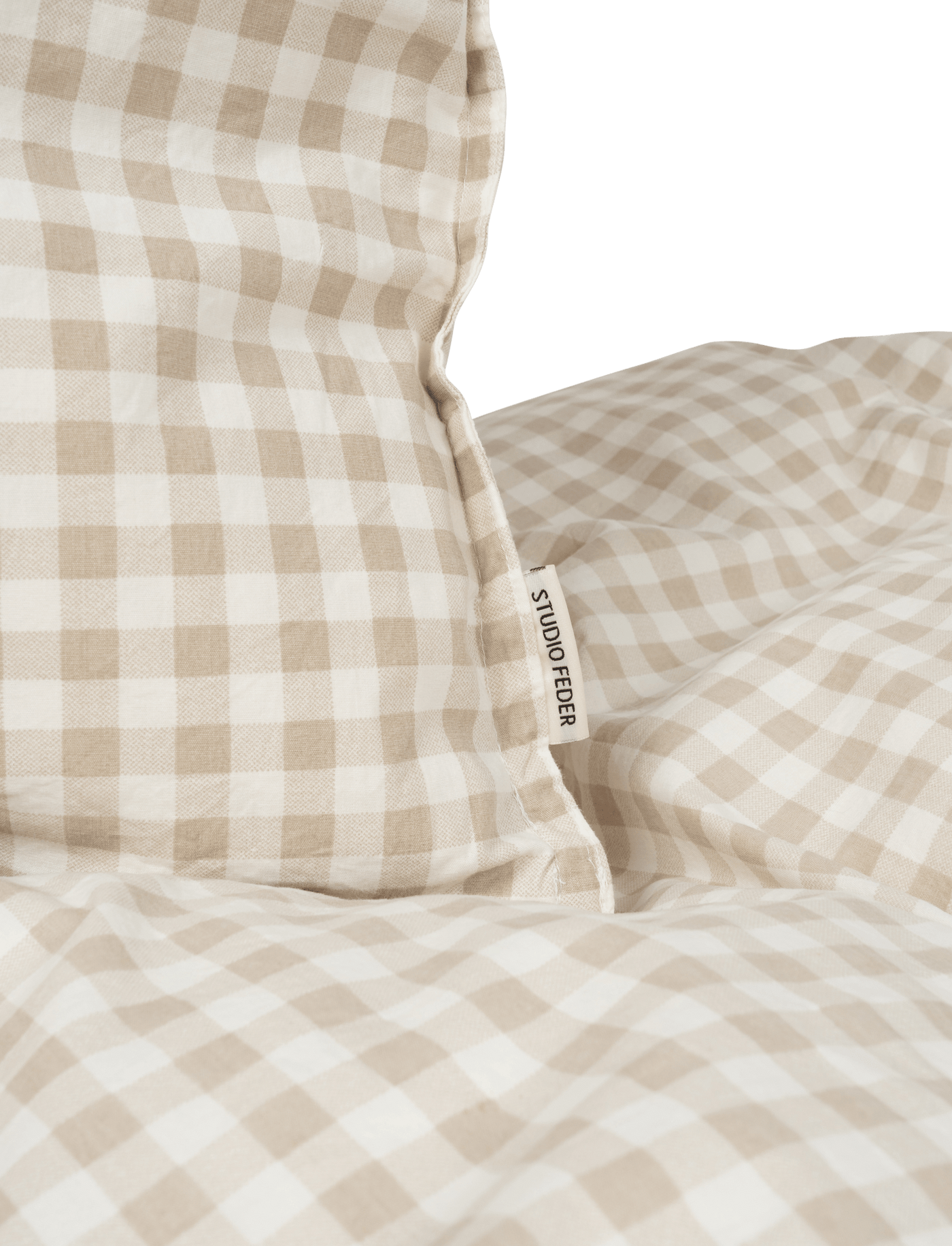 Junior sengetøj - Gingham Oat